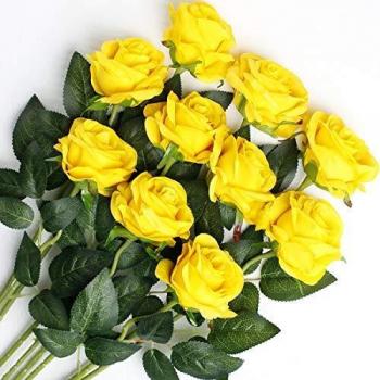 Décoration florale en soie 10 pièces