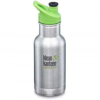 Klean Kanteen Kid Kanteen, 12oz Vacuum Insulated Bottle with Sport Cap in Brushed Stainless