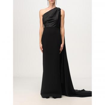 Solace London Abito Donna Nero Taglia 12
