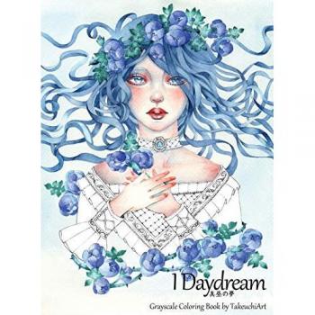 Fantasy Grayscale Coloring Book