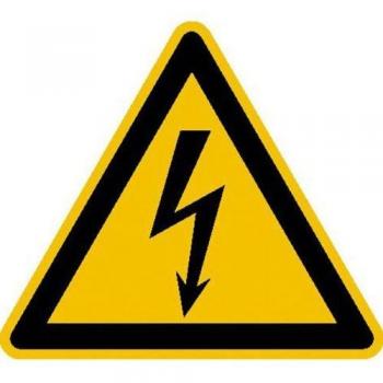 Elektrische Spannung Warnschild Größe 20,0 cm