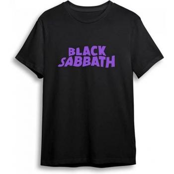 Black Sabbath Unisex T-Shirt 5XL Nero Logo Ondulato