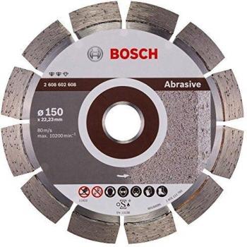 BOSCH Diamanttrennscheibe für abrasive Materialien, 150 x 22,23 x 2,4 x 12 mm