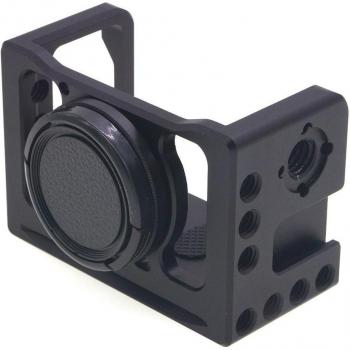 Sony RX0 II Camera Cage with Cold Shoe and 37mm Lens Adapter