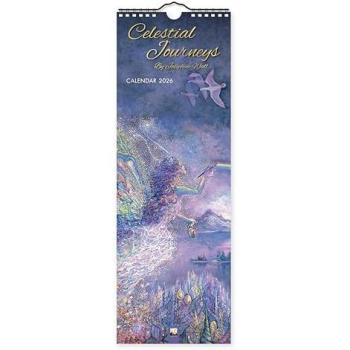 Celestial Journeys by Josephine Wall Slim Calendar 2026 (Art Calendar)