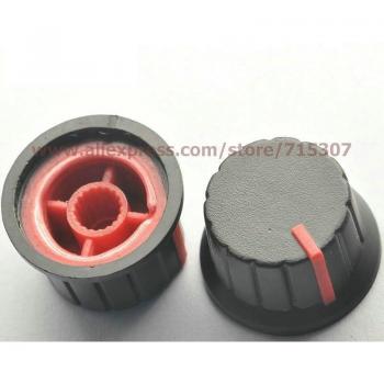 Bouton de Potentiomètre Rouge 10 pièces Antidérapant 25x20x15mm
