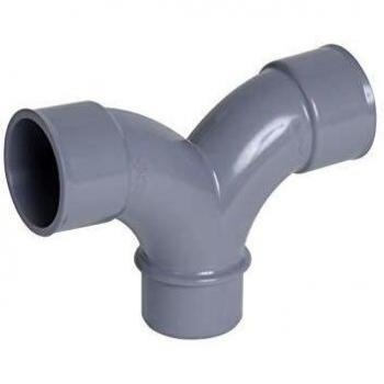 Coude double PVC diamètre 100 mm mâle-femelle