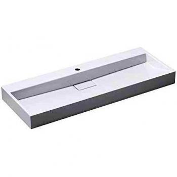 Doporro Mineralguss-Waschbecken Colossum19 Aufsatzwaschbecken 120x46x11 cm