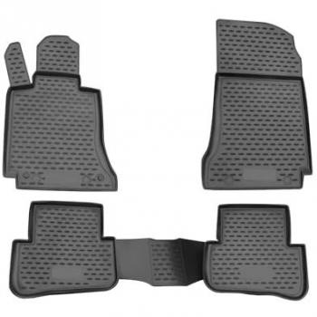 Tapis de sol en caoutchouc noir OMAC pour Classe C W204