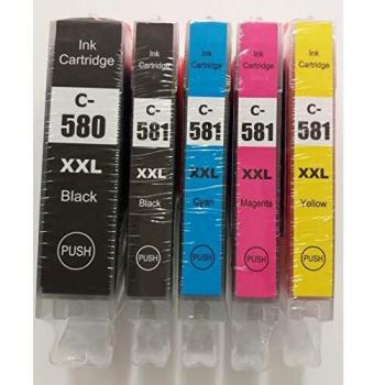Canon Pixma MG5750/5751/5752/TS5051/6850 5‑Pack Ink Cartridge Set