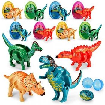 Kids’ Dinosaur Egg Hunt Collection – 8 Pre‑Filled Easter Eggs for Boys & Girls