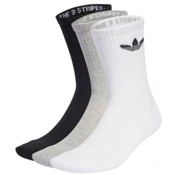 Calze Unisex Adidas Solid Crew 3 Pack Bianche