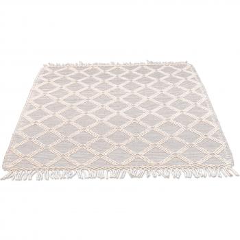 TOM TAILOR HOME Teppich »Wolliges Makramee«, rechteckig, 10 mm Höhe, handgewebt, mit Fransen, skandinavisches Design