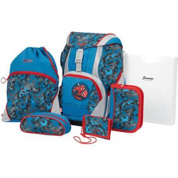 Ergofit Sammies Schulranzen „Marvel Spiderman“ (7‑Teilset)