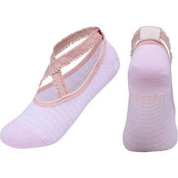 Calcetines de ballet antideslizantes de algodón peinado para mujer