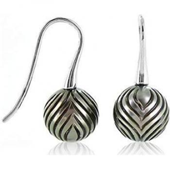 Silber‑Klassiker: Tahiti Pearl Luna‑Ohrhänger 10 mm
