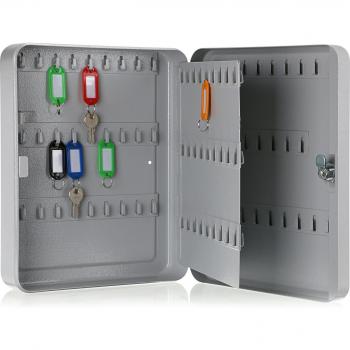 Metal Key Storage Safe Lock Box with 105 Hooks