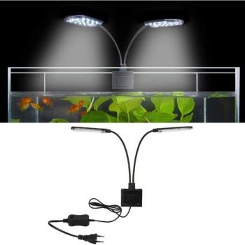 X7 Gemini 10 W Dual‑Head LED Aquarium Light – 8–15 Inch Tank