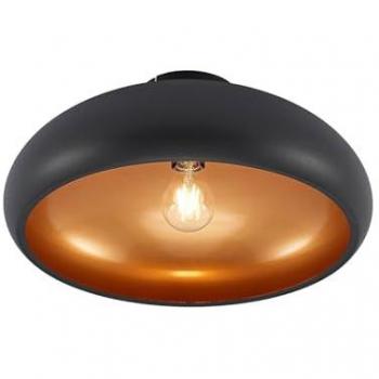 Gerwina Dimmable Metal Ceiling Lamp in Black and Gold for Living Room & Dining Room