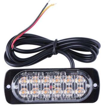 Luz Lateral de Emergencia LED Ultradelgada para Camión, 36W, 12-24V