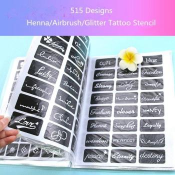 515pcs Henna Stencil Kit