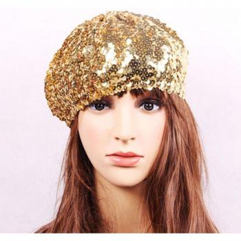 Women’s Party Sequin Beret Hat