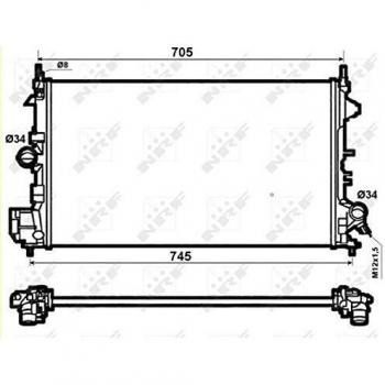 NRF 53074 Aluminium Engine Cooling Radiator