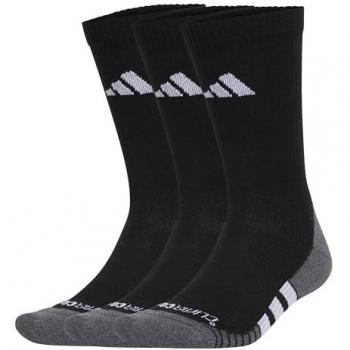 Adidas Children’s Cushioned Climacool Crew Socks – 3 Pair Set (KXXL, B/W)