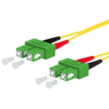 Metz Connect OpDAT Patchkabel Glasfaserkabel 500 cm – SC‑D APC, OS2