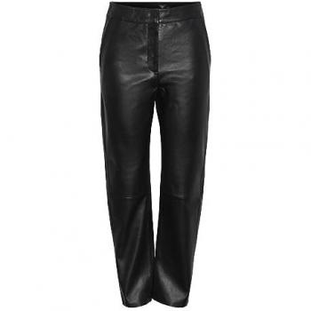 Yas Pantaloni in Pelle Alta Vita L Nera