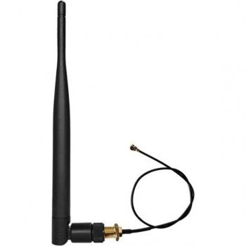 Antenna WiFi 2,4 G 5dBi SMA 21 cm con cable flexible UFL y protección IPX‑1