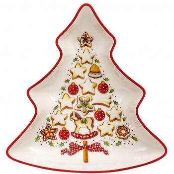 Villeroy & Boch Holiday Bowl, Porcelain, Multi-Colour, 17 x 0.1 x 0.1 cm, Tree