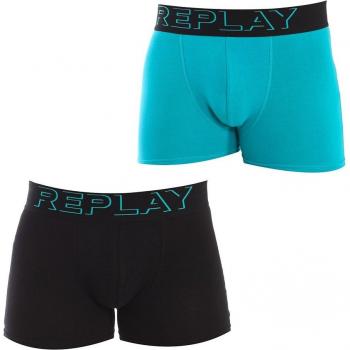 Replay Boxer Set I101233 2 Unità Nero Blu S