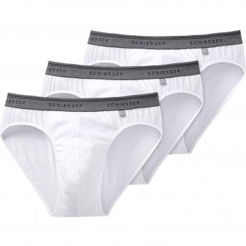 Schiesser Herren Rio Box Slip, 3er Pack, Weiß (100-weiss), Small