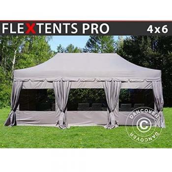 Carpa Plegable Dancover FleXtents Pro 'Pico' 4x6m Latte