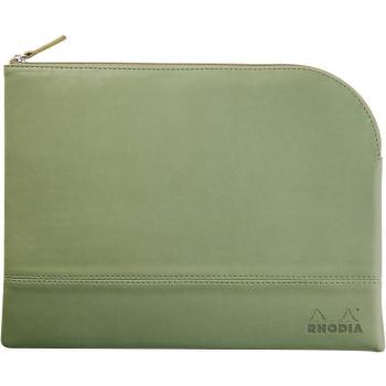 Salbeigrünes Etui für Rhodia‑Hefte und Notizbücher