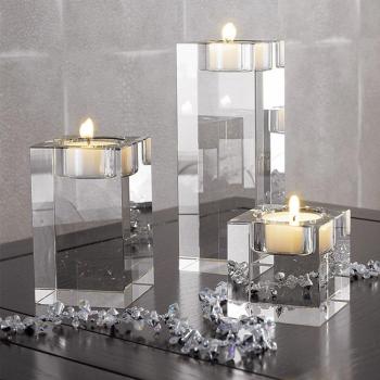 Fine Crystal Glow Candle Supports