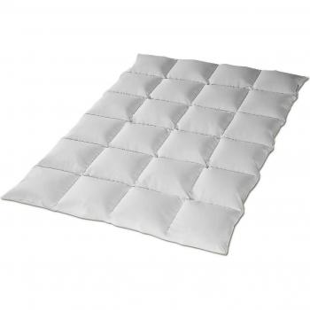 HANSKRUCHEN Daunendecke Rubin – 100 % Daunen, 940 g – 155 × 220 cm (Sommer/Winter)