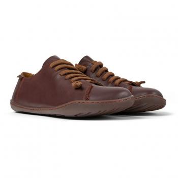 Zapatillas Camper marrón con cordones para mujer, modelo Peu Cami