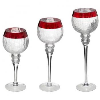 Atmosphera Windlicht Craq s Fußband Rot x 3