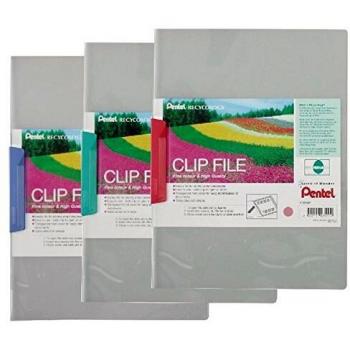 Pentel Recycology Clip A4 File Blue