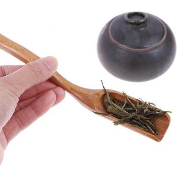 Palillo de Té Natural de Bambú con Soporte