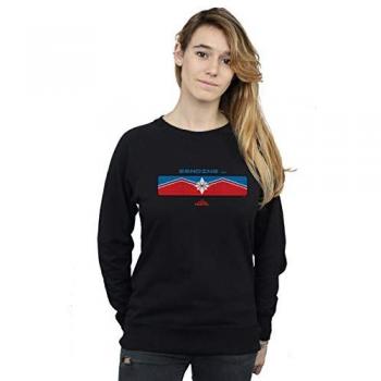 Marvel Captain Marvel Sending Sweatshirt Black