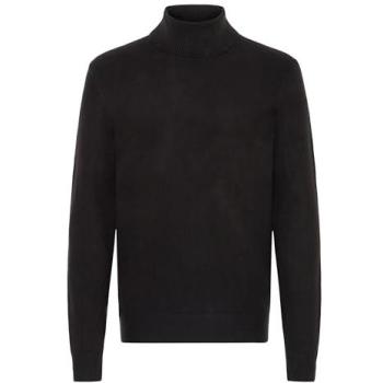 Heine Negro Jersey de Cuello Alto para Fridays Casual
