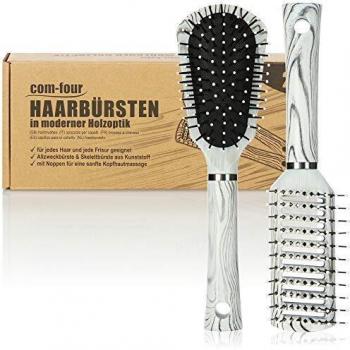 Set di spazzole per capelli com-four® 2 pezzi
