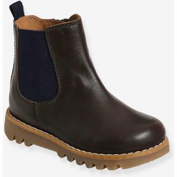 VERTBAUDET Children's Zip-Up Leather Boots