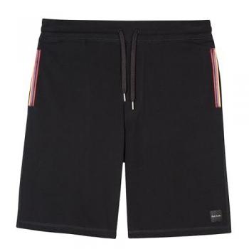 Paul Smith Mens 79 Black Cotton Jersey Lounge Shorts – Large
