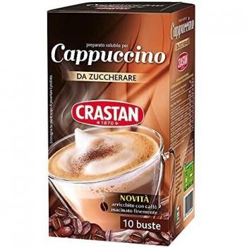 Solubile Cappuccino Crastan 12,5 g – Set di 10 pacchetti
