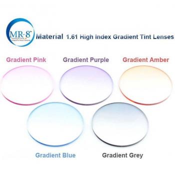 1.61 High Index MR-8 Gradient Tint Aspheric Lenses