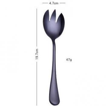 Unique Gold Salad Spoon Fork 1PCS Cutlery